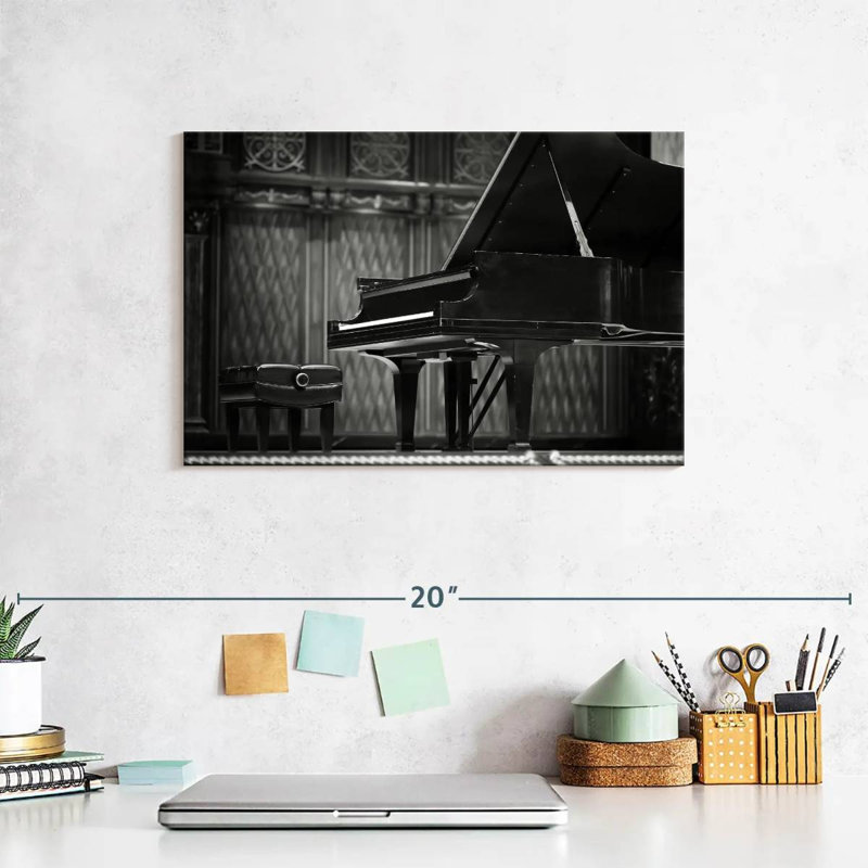 Piano à queue Abarca, H 8 po x l 12 po
