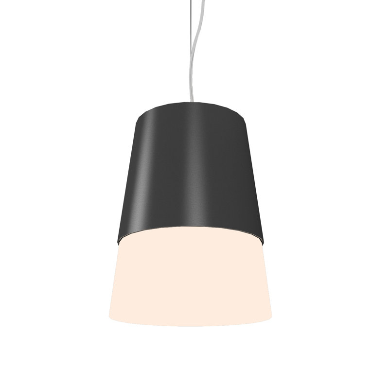Cônico 1 - Light Pendant, Charcoal, 12.99" H x 10.83" W x 10.83" D, Charcoal