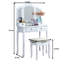 Ensemble de coiffeuse et tabouret en bois pour chambre à coucher-610200528