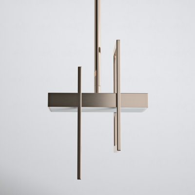 Saedi 1-Light Single Geometric LED Pendant