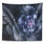 Tapisserie pétales de fleurs bleu clair floral-28505791