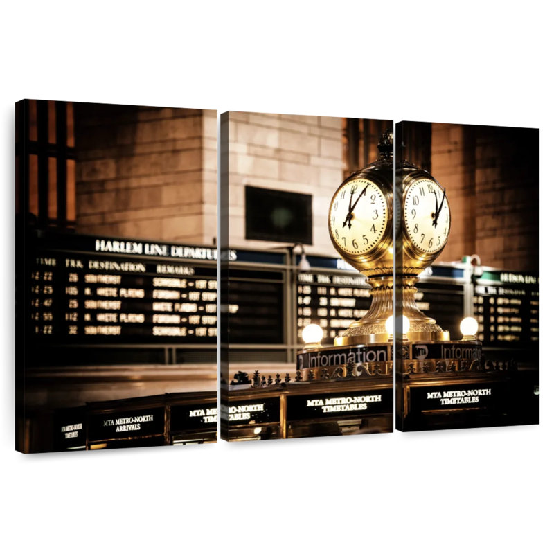 Horloge Sebbie, New York City Grand Central Station I, H 36 po x l 57 po