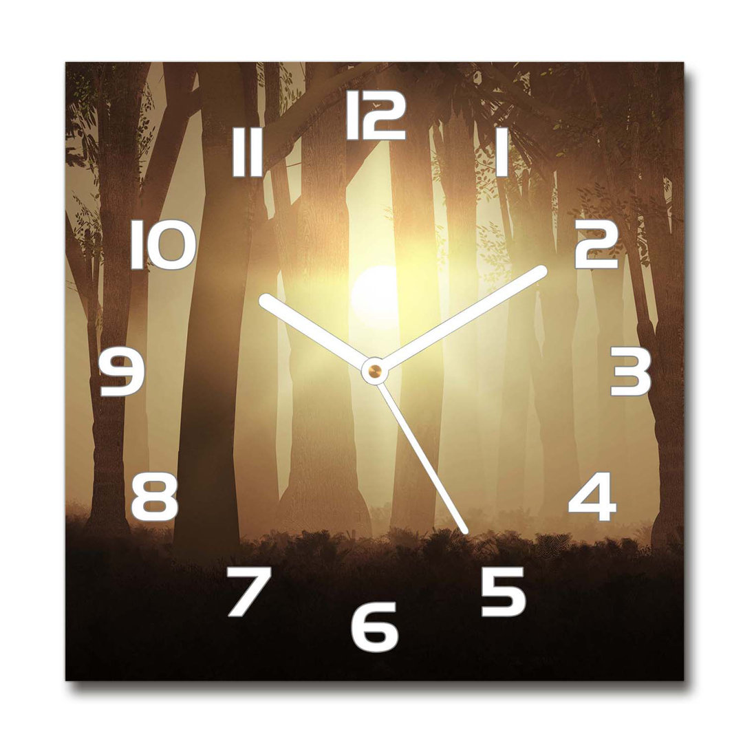 Analoge Wanduhr Jesselyn Nebel im Wald 60 cm Geräuschlos