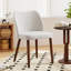 48cm Wide Contemporary Dining Chair with Solid Walnut Wood Legs & Ergonomic Back (Set of 4)-1357700376-1357700374