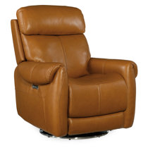 Palermo Leather Power Swivel Glider Recliner