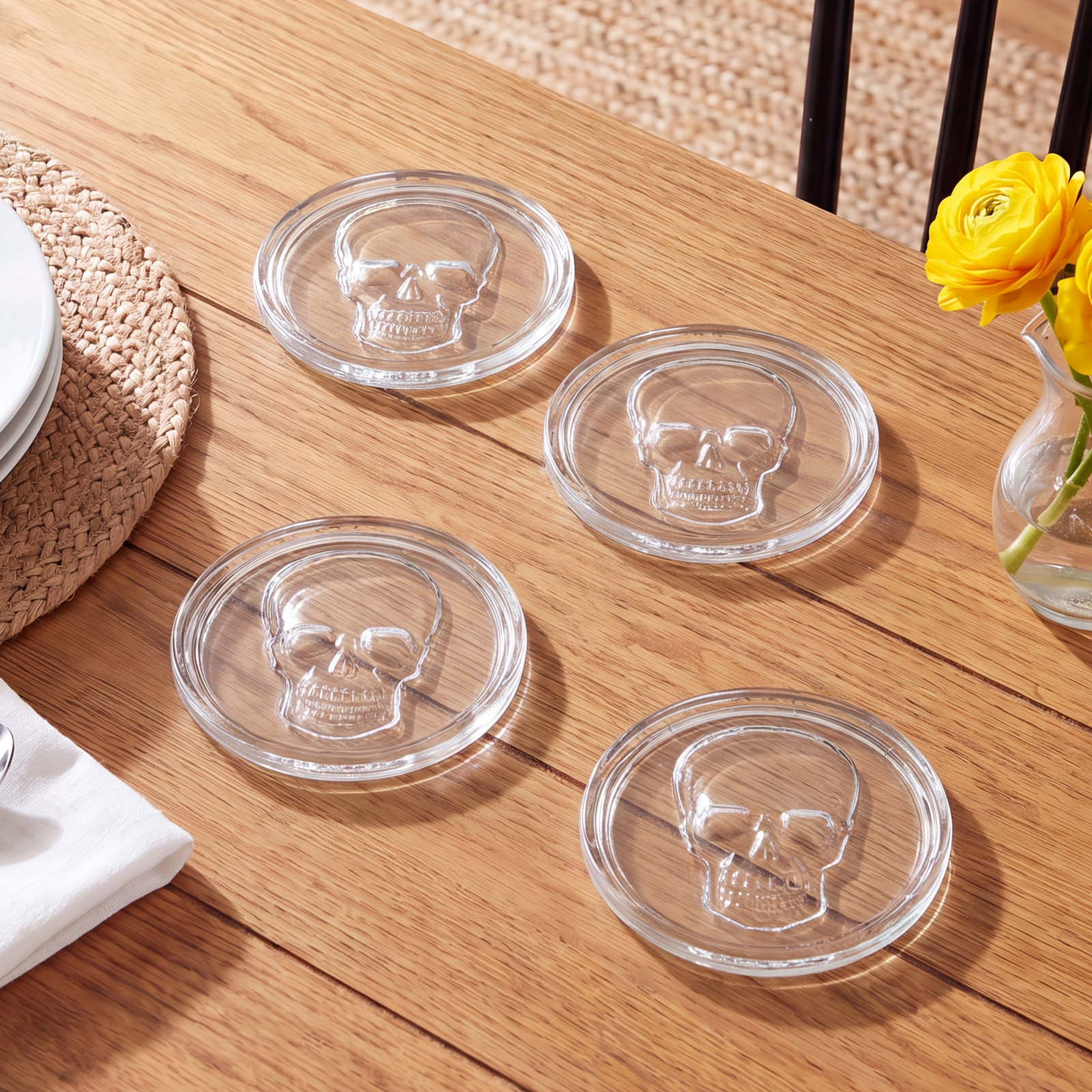 Skull Stackable Coaster Set