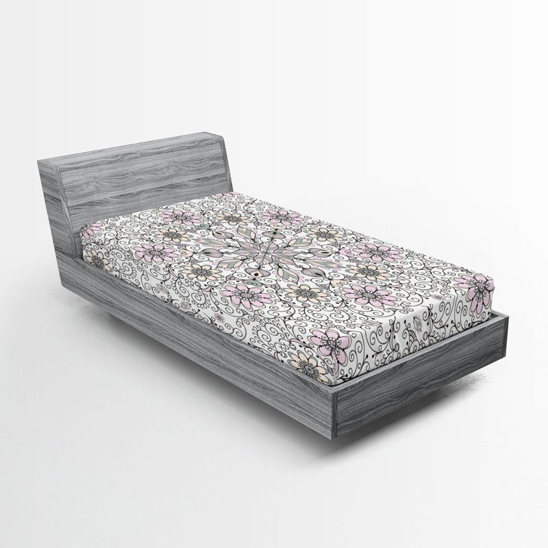 Ensemble de 2 draps-housses Ambesonne, Ensemble de draps pour taille de lit simple TG
