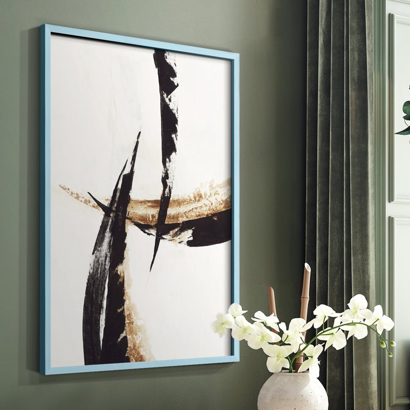 Impression encadrée High Style II - bois massif, Bleu, H 10 po x l 8 po