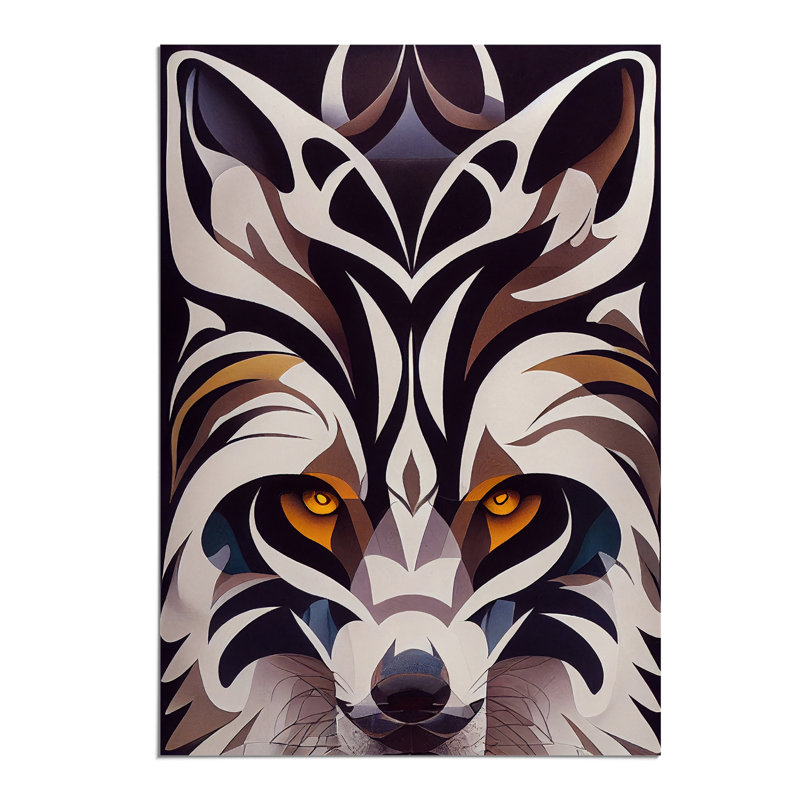 Wolf In Abstract No.4 - Print, No Matte, 42cm H x 29.7cm W, Paper