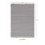 Tapis mauve en laine lilas réversible avec base en jute et bordure en jute Brogan-26348581