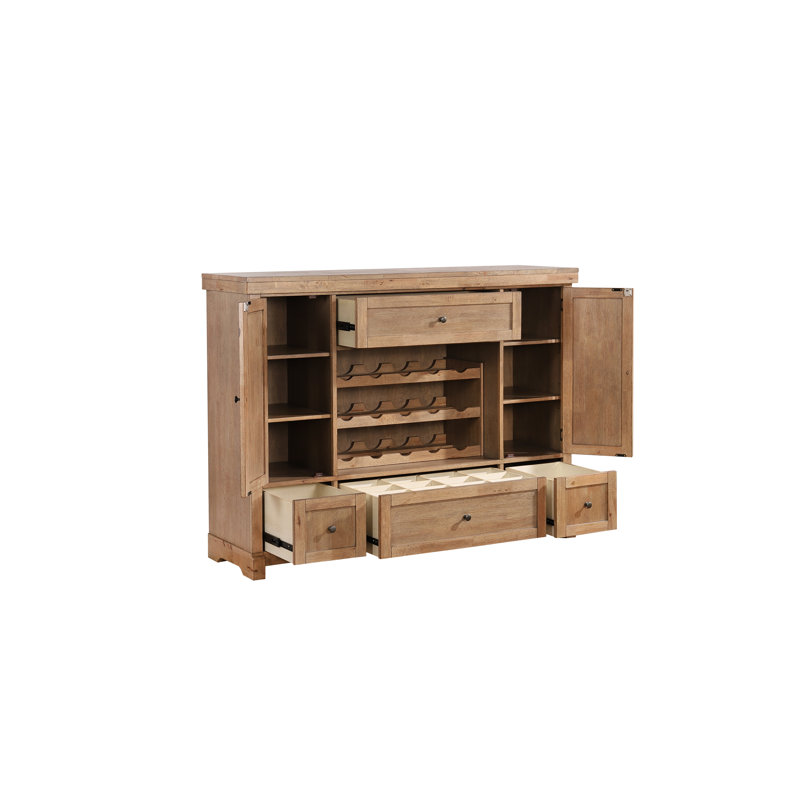Armoire en bois massif de 60 po de large, aucun assemblage requis
