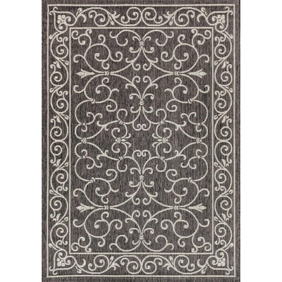 Tapis texturé rétro pour l'extérieur, filigrane, Charleston