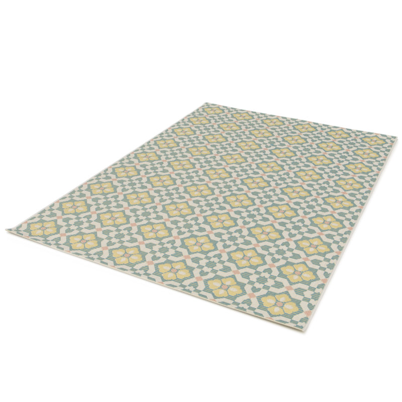 Danyar Rectangle Geometric Shapes Area Rug, Rectangle 200 x 290cm