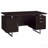 Cappuccino 2-Drawer Floating Top Office Desk
