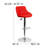 Occoquan Vinyl Bucket Seat Adjustable Height Barstool with Diamond Pattern Back-2090003955