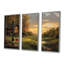 Ensemble de salon Green Golf Course With Cozy Lodge VII - Golf Wall Art-107194963-107194972