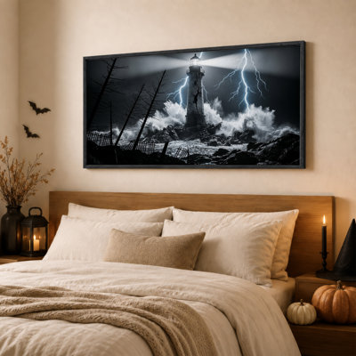 Art mural sur toile noir et blanc