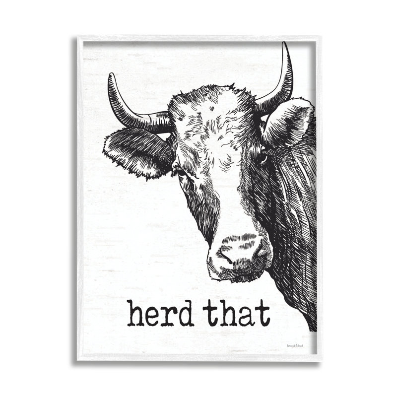 Portrait d'un bouvier rustique «Herd That Expression» - impression, H 30 po x l 24 po x P 1,5 po