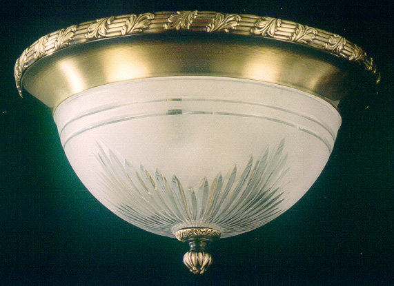 Critchfield Glass Flush Mount, Rust Antique Bronze