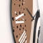 Formes abstraites en terre cuite et formes ivoires III - Horloge murale moderne-60327130