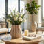 Vase sculpté moderne imprimé en 3D pour centre de table décoratif-1634109365
