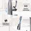 Touchless Kitchen Faucet With Pull Down Sprayer, Dual Sensor Sink Faucets, Stainless Steel Single Handle Faucet-111011211