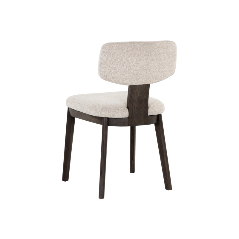 Rickett Upholstered Dining Chair, Dark Brown