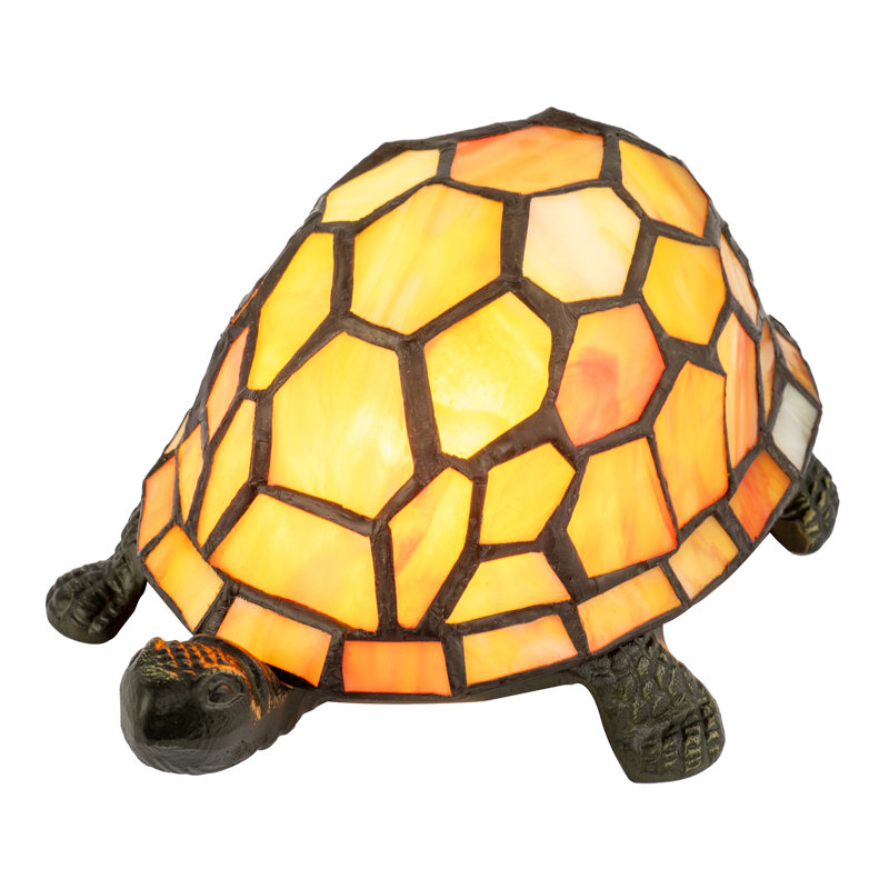 Metal Table Lamp, Orange