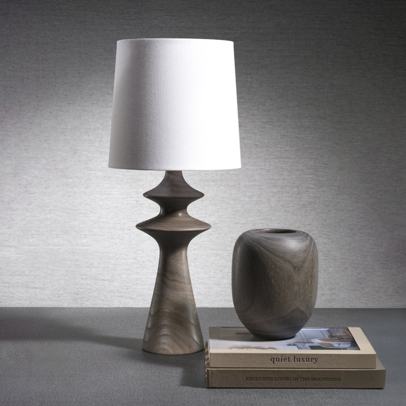 Vase en bois Sylva, H 11,5 po x l 9 po x P 0,9 po
