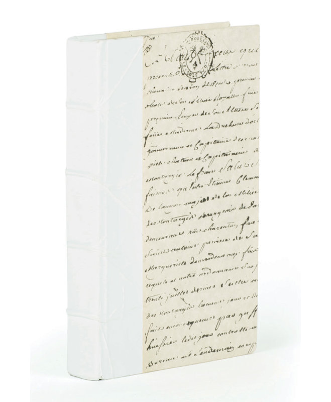 Livre décoratif croc crème