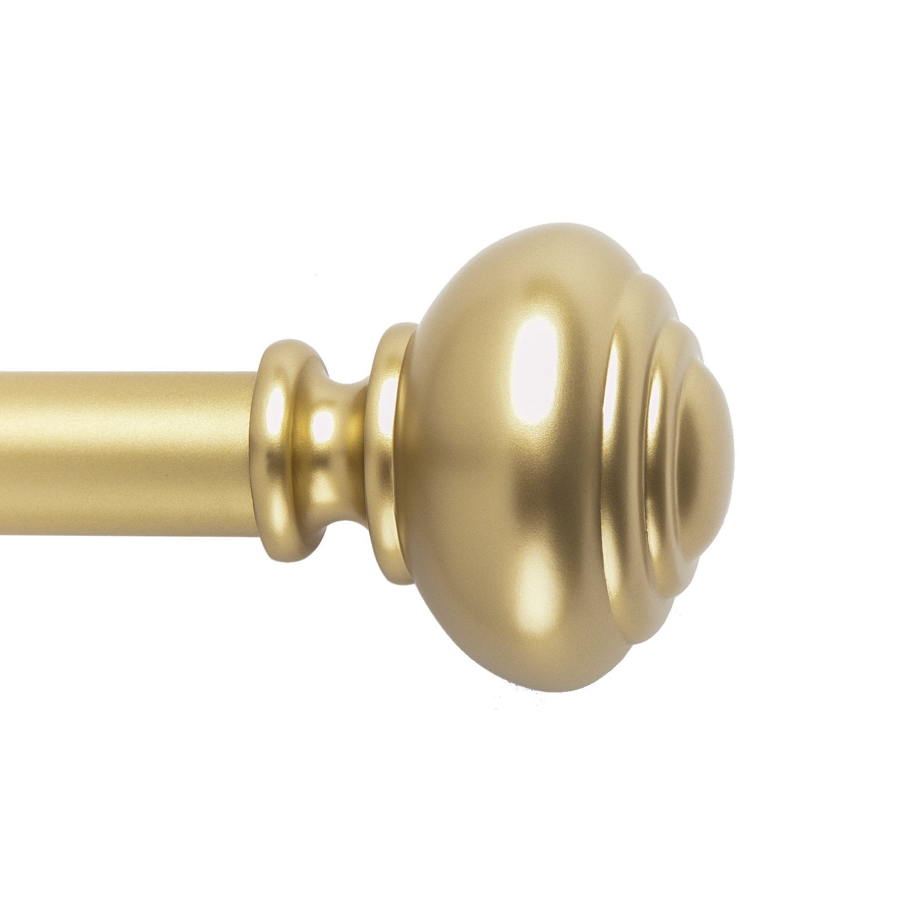SnugSet Taylor Metal Adjustable 1 Single Curtain Rod & Reviews | Wayfair Golden Brass