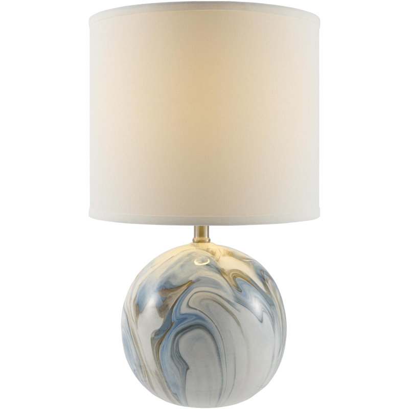 Lampe de table Adler, Bleu/blanc/beige