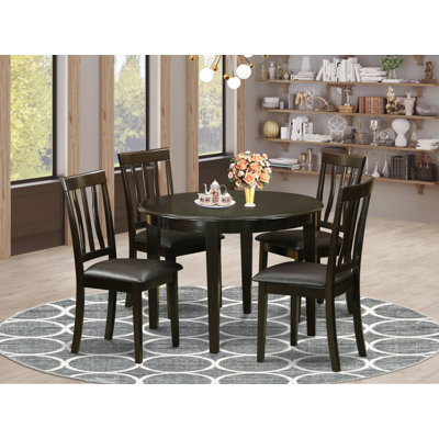 Toothman Solid Wood Dining Set by Winston Porter
