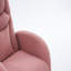 Chaise berçante en tissu avec repose-pieds réglable-420830078