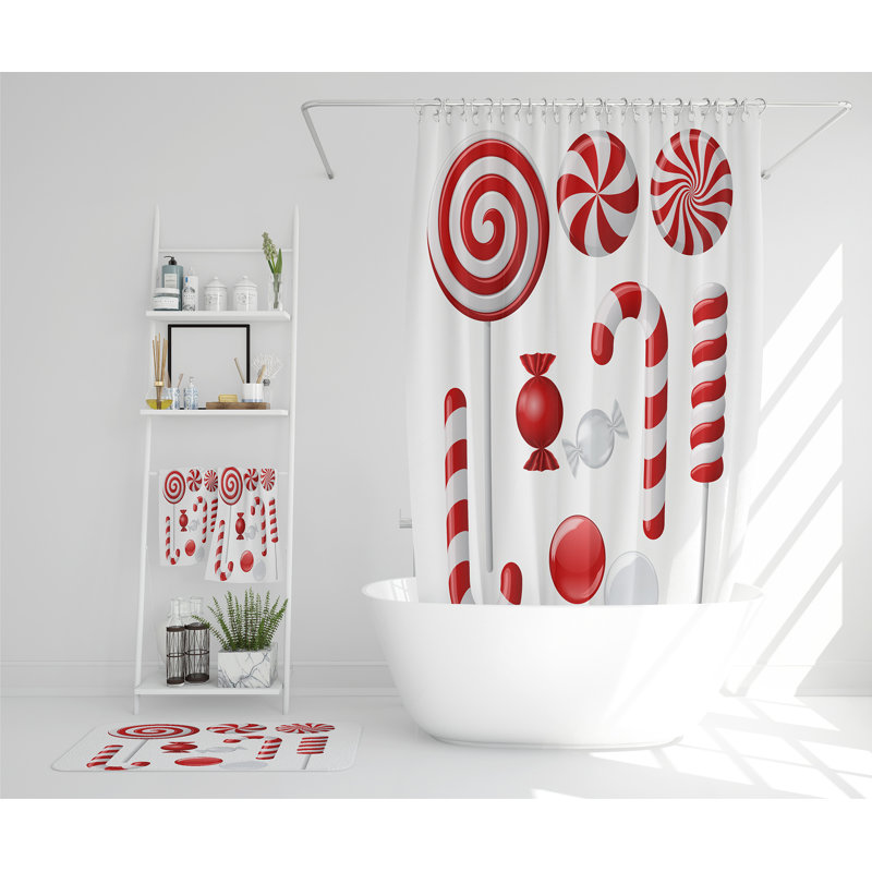 Orval Polyester Shower Curtain Set