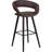 Palafox 24'' High Contemporary Vinyl Counter Height Stool with Wood Frame-24691098-45046347