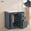 36'' Freestanding Single Sink Bathroom Vanity with Ceramic Top-1561629062