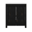 Petit meuble-lavabo 30 po avec lavabo en céramique, tablette réglable-1571377442