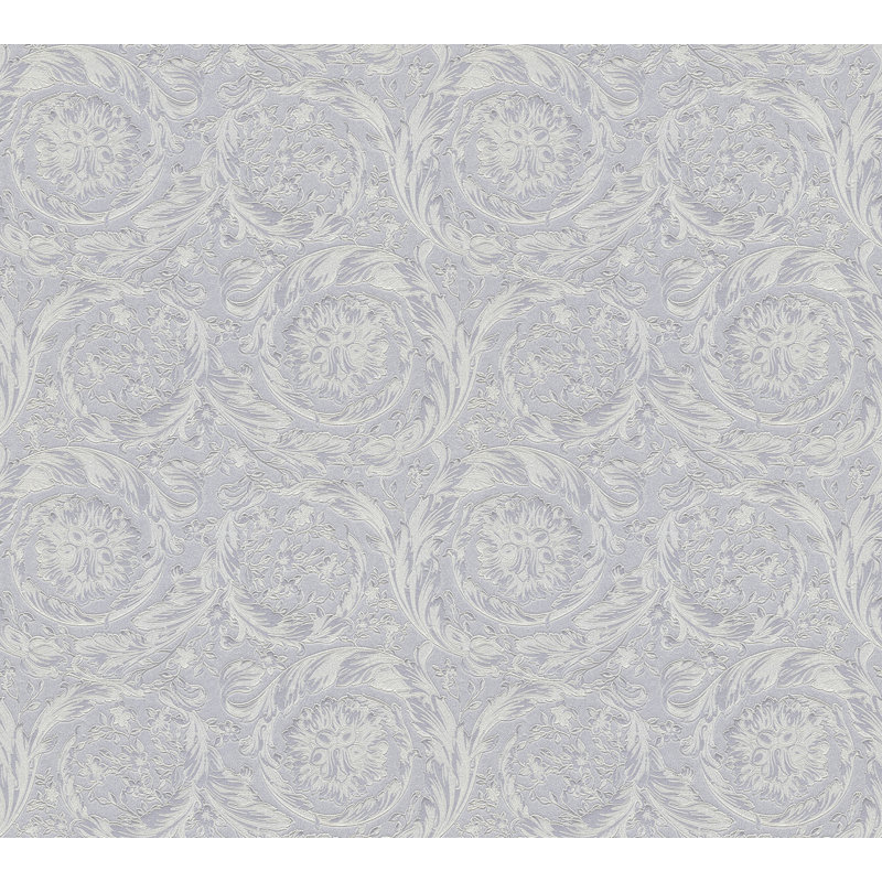 10.05m x 70cm Wallpaper Roll, Grey/Metallic