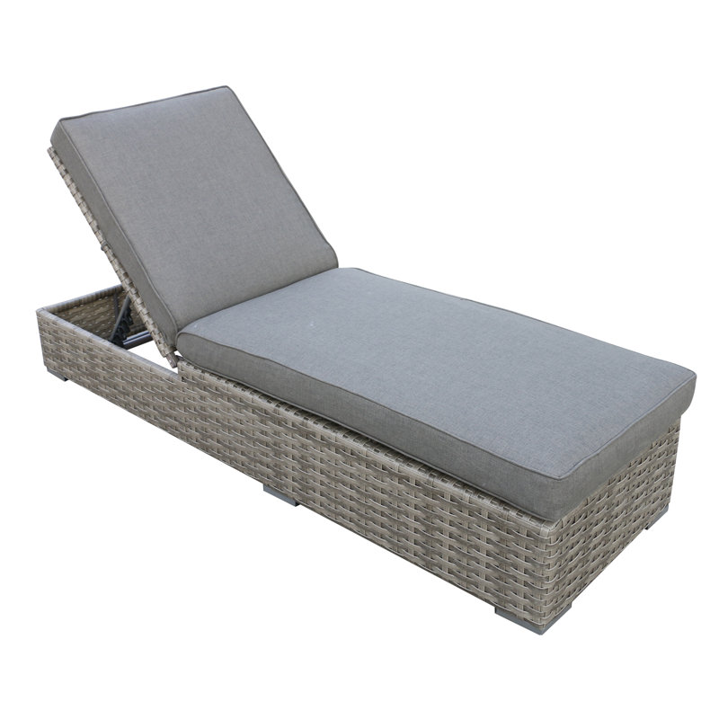 Chaise longue inclinable 79 po avec coussins Kaiser