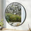 Baum Nordic Round Bathroom Framed Mirror Wall Hanging-465117357-529887372