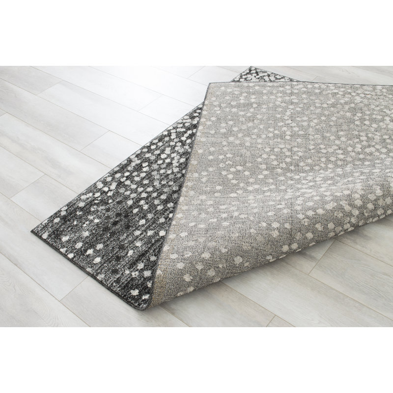 Polka Dots Indoor Rug, Rectangle 5' x 7'