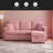 L-Shaped Sectional Sofa With Pull-Out Storage,Ottoman & Pillows 3-Seat With USB Charging,Cup Holder, Convertible Design For Living Room, Apartment, Corduroy Fabric-7117608