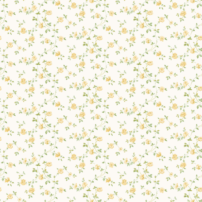 Santa Fe 10m x 53cm Matte Wallpaper Roll, Yellow/White