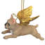 French Bull Dog Angel Holiday Ornament