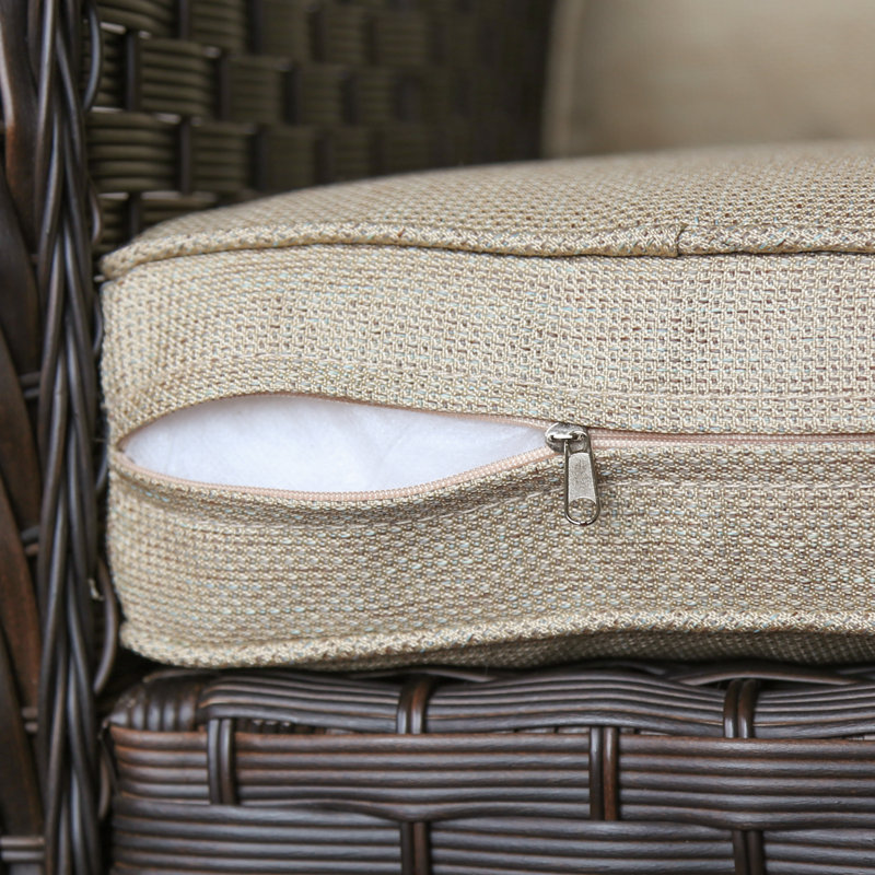 Outdoor 4'' Seat / Back Cushion, Shale