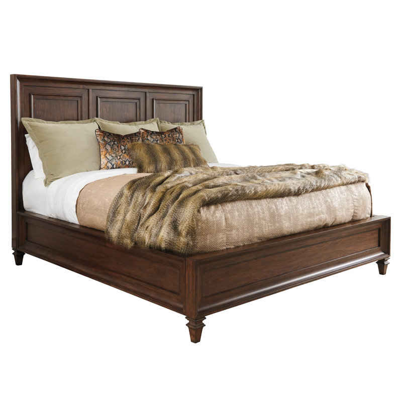 Silverado Walnut Creek Wood Panel Bed, Queen