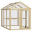 Poulailler, grand poulailler en bois, conception combinable avec perchoirs et portes pour l'extérieur, la cour, la ferme, 4,6 pi x 2,8 pi, bois naturel-125250367