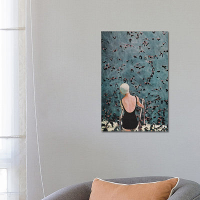 I Don't Fit Here by Kiki C Landon - Wrapped Canvas Painting