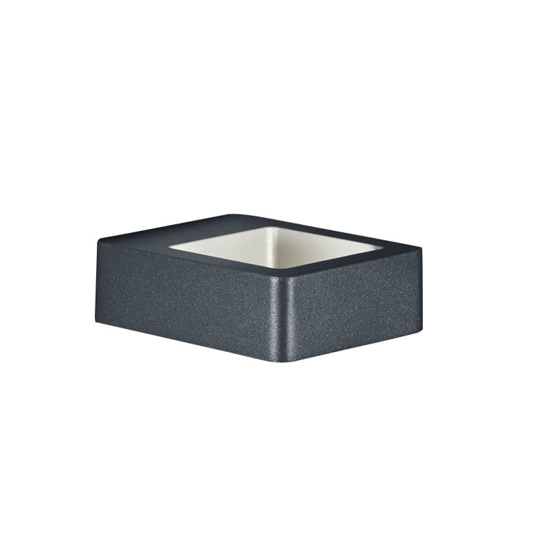 Shenice Integrated LED Outdoor Flush Mount, Charcoal